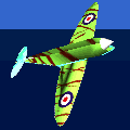 A barely-recognizable 3D model of a spitfire.