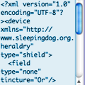 Some XML code.